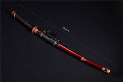Hot 1/6 Scale Japanese Samurai Metal Katana Samurai Sword Model for 12″ Figure