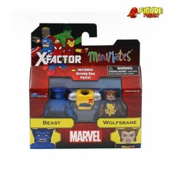 Marvel Minimates Series 78 X-Factor Complete Set w/ Strong Guy Build-A-Figure