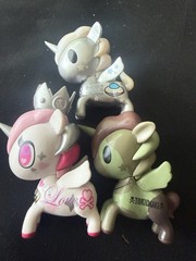 Lot Of 6 Tokidoki Figurines Cheetah, Sergeant + 6 Kidrobot Dunny bear Cactus