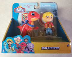 Jon and Blitz. Disney Jr. Dino Ranch. TV Show. Cartoon. Dinosaurs. Cowboy. 2021