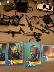 Vintage A-Team B A Hannibal Murdock Face Vans Vette Jeep Accessories Cards