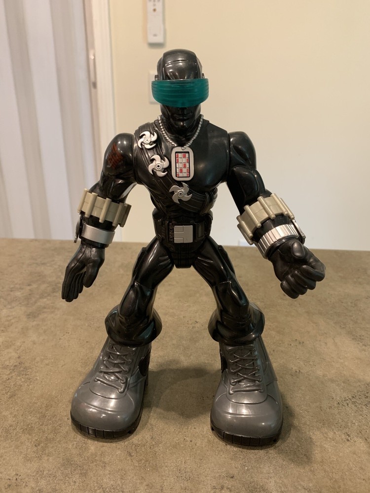 GI Joe Tough Troopers Snake Eyes 11” Talking Action Figure Hasbro 2009