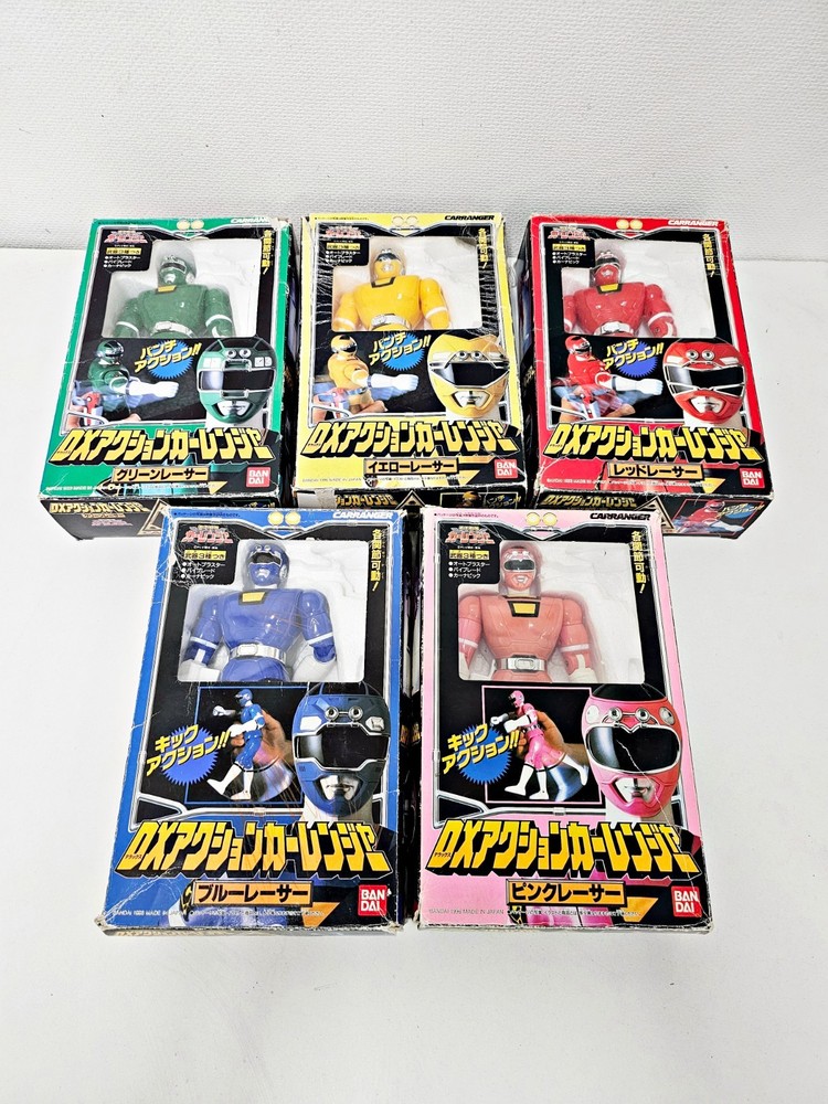 Gekisou Sentai Carranger DX 5pc lot Red Yellow Red Pink Blue Green