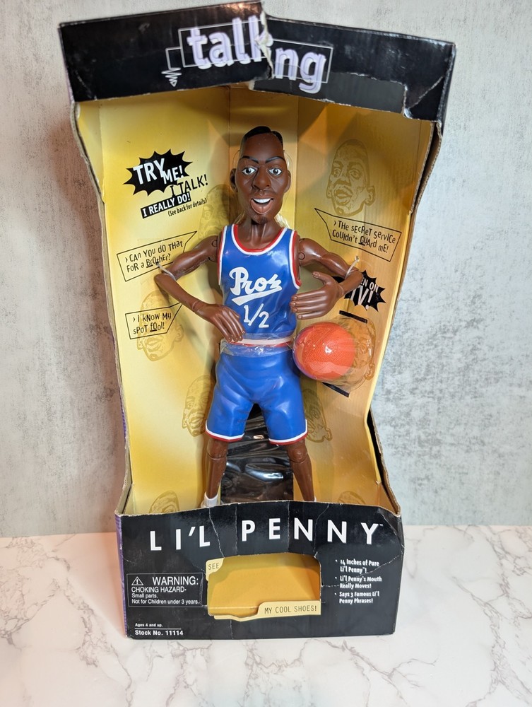 Talking Lil Penny Hardaway Basketball Figure 1997 14″ Doll – Box Damage