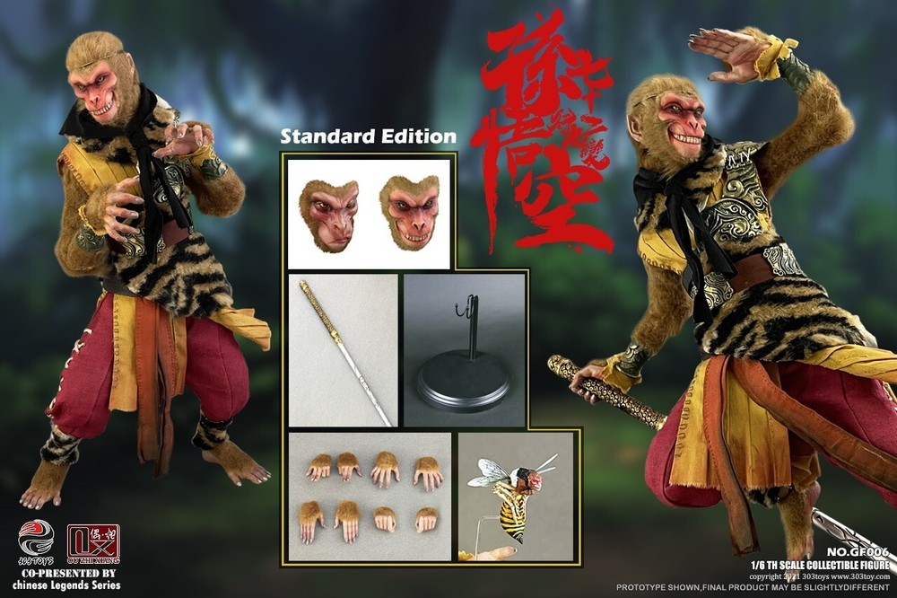 303Toys x Ou Zhi Xiang 1/6 Sneaking Yalong Hill Sun Wukong Monkey King GF006