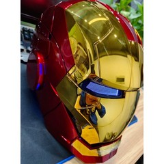 Autoking Iron Man Mk5 1:1 Helmet Wearable Voice-control Mask Cosplay Silver/Gold