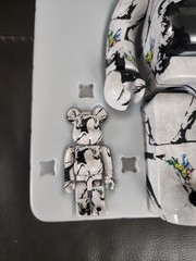 Medicom Bearbrick FLOWER BOMBER 100% & 400% Banksy Graffiti US SELLER BE@RBRICK