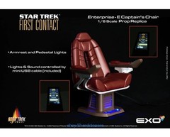 EXO-6 Enterprise-E Captain’s C Chair For 1/6 Action Figure Model Collection 12”