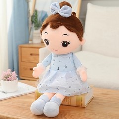 40cm Kawaii Girl Plush Doll Soft Stuffed Toy Lace Dress Birthday Gift