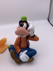 Disney Lot of 3 Rubber Toy Figures Donald Duck Goofy Pluto Bath Toys see photos