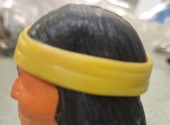1960’s-70’s Marx Johnny West Geronimo Yellow Headband Good Cond Age Staining #6