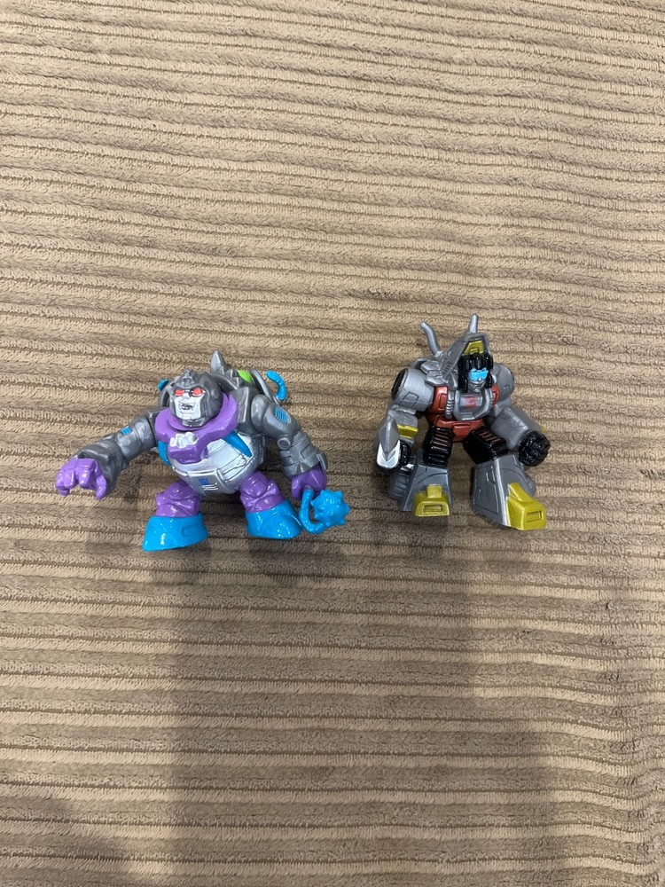 Used Transformers Robot Heroes Snarl vs Sharkticon Mini Figures