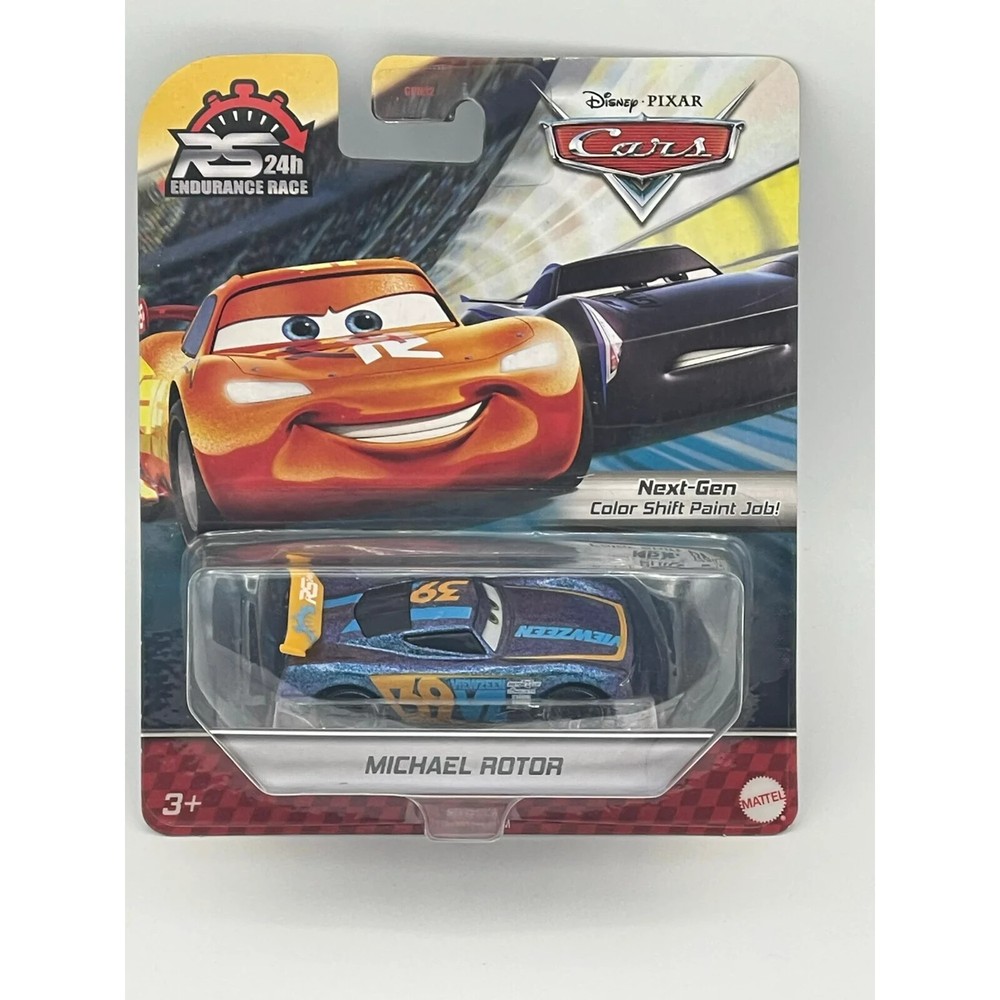 Disney Pixar Cars Michael Rotor RS 24h Endurance Race Next-Gen Color Shift Paint