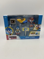 Sonic The Hedgehog Classic Jakks Pacific Sonic vs Fang 2.5″ tall Playset