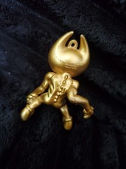Rare Gold Ink Demon Bendy Dark Revival Vinyl Figure Toy Loose Missing Ring