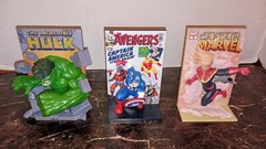 Lot 3 Loot Crate Marvel 3D Comic Standee Figures Hulk Captain America Avengers🔥