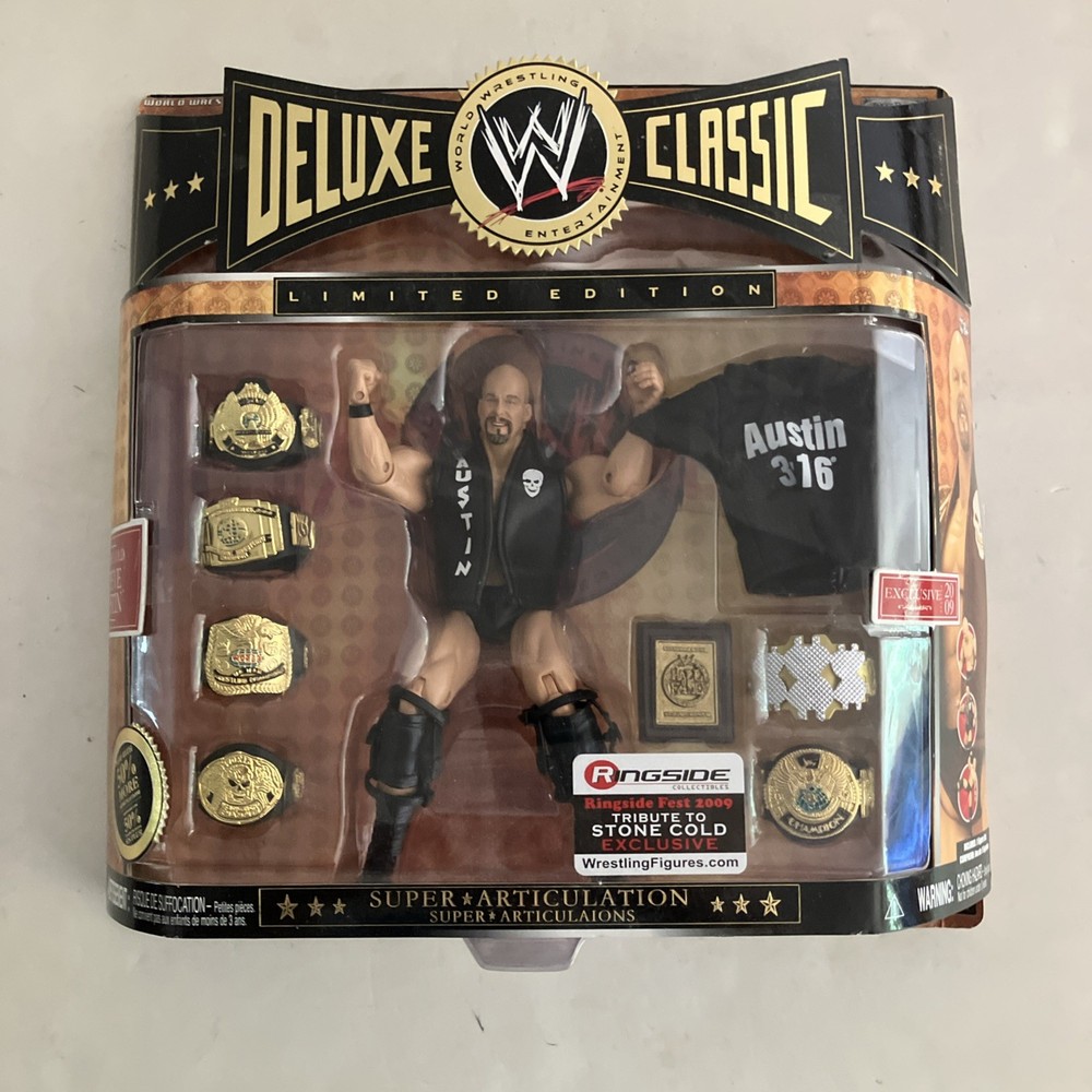 Jakks WWE Ringside Collectibles Deluxe Classic Stone Cold Steve Austin See Pics