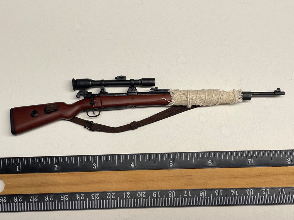 DID WWII Wood Metal Sniper Rifle B 1/6 Action Figure Toys