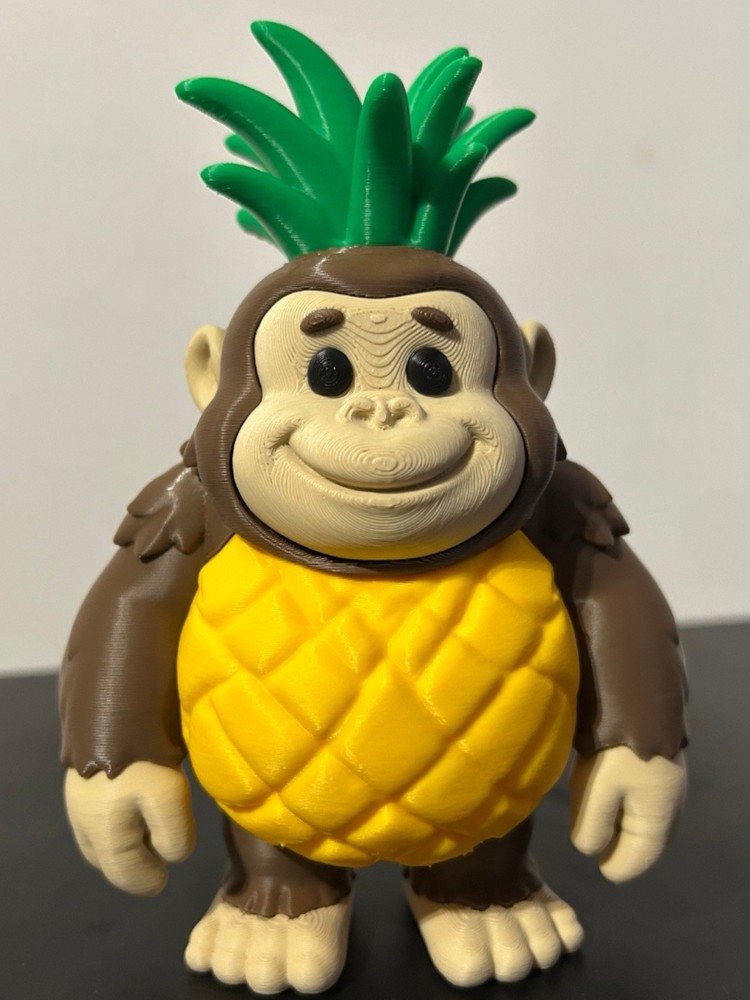 Italian Brainrot – Orangutini Ananasini 3D Printed Figurine Toy For Kids & Adult