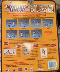 Starting Lineup Wrong Sticker Back Hank Aaron Carl Yastrzemski Red Sox’s Braves