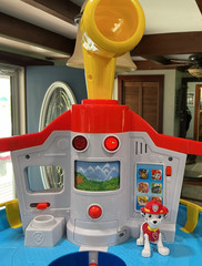 Paw Patrol My Size 33″ Lookout Tower Tested 4 Figures 6 Vehicles Works Clean
