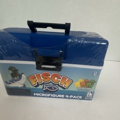 PlayMate Fisch Microfigure 4-Pack Plastic Boxed Blue Animals & Dinosaurs