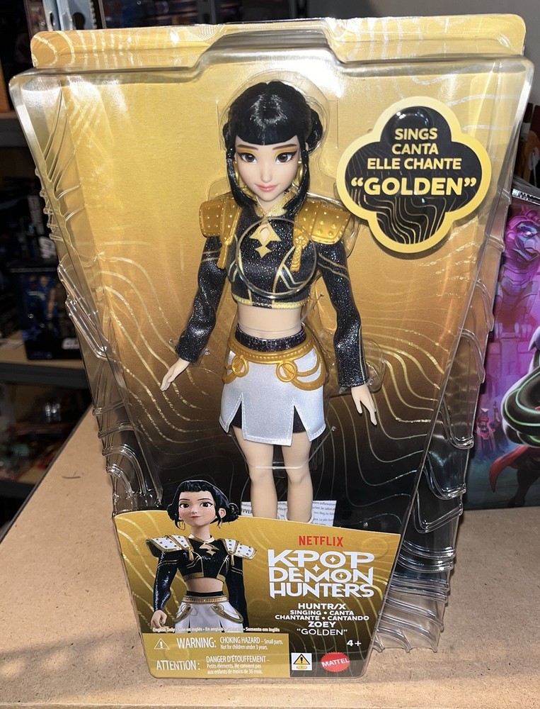 Mattel K-POP Demon Hunters Anime Zoey Fashion Girl Singing 11″ Doll New IN HAND