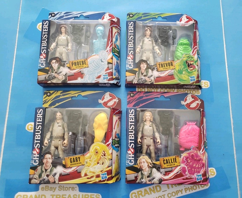 LOT OF 4 *NEW* 2024 HASBRO GHOSTBUSTERS FIGURES Phoebe Gary Gooberson Slimer MIB