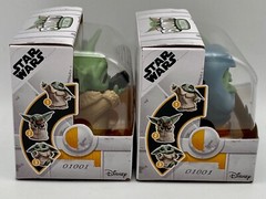 Star Wars Baby Yoda 2.2in Sipping Soup Blanket Wrapped Figure 2 pack MANDALORIAN