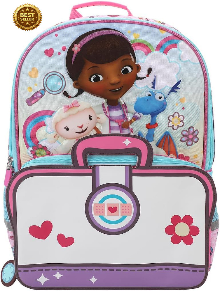 16in Plush Kids Backpack Soft Stuffed School Travel Bag Character Pack Gift Toys