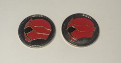 POWER RANGERS Morphicon 2014 Exclusive Challenge Coin Set Of TWO COINS