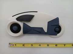 Retro Lightcycle white for Vintage Tron action figures and light cycle toy