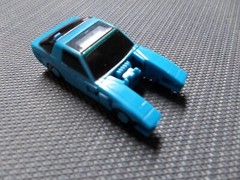 1984 Takara Kronoform Autoceptor Robot Car Watch Blue g1 transformer diaclone