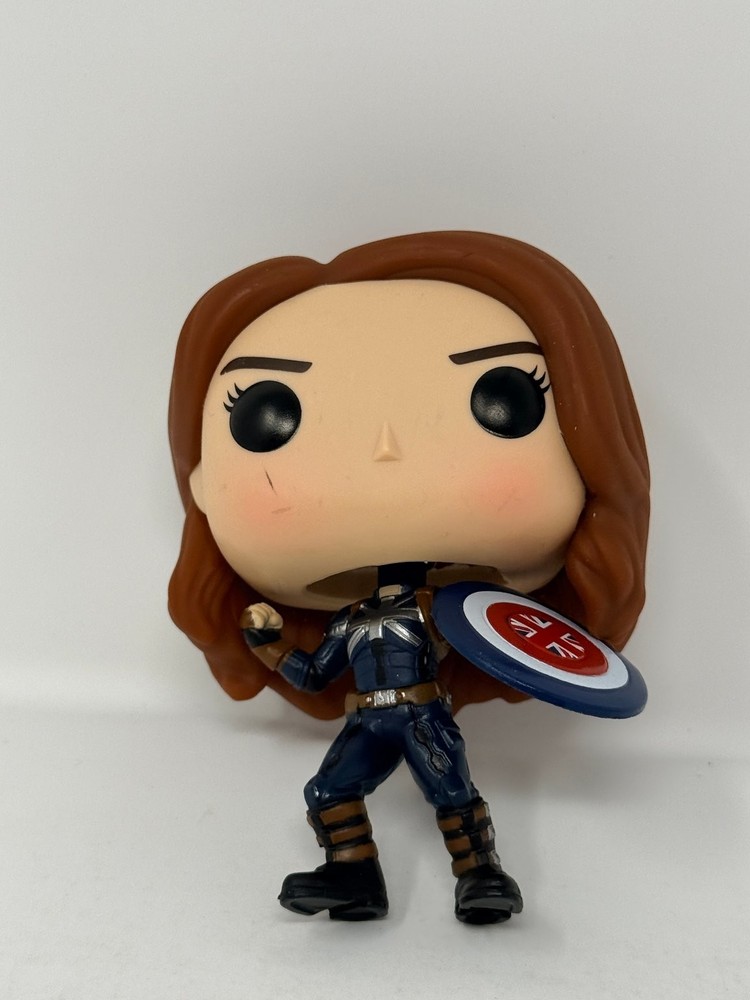 Funko Captain Carter What If…? 3.75″ Shield Marvel Pop! Vinyl Bobble-Head