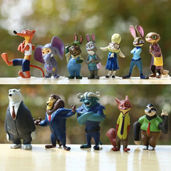 Amazing 12Pcs/Set Zootopia Animals Action Figure Toys Rabbit Judy Hopps Fox Nick