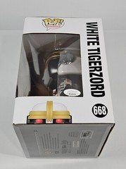 JASON DAVID FRANK SIGNED FUNKO POP WHITE TIGERZORD POWER RANGERS TOMMY JSA COA