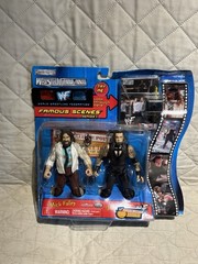 WWF Wrestlemania XVII 17 Famous Scenes MICK FOLEY VS UNDERTAKER Jakks 2000 READ