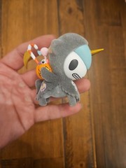 Reaper Tokidoki Unicorno After Dark Series 5 Opened, Grim Reaper Flocked