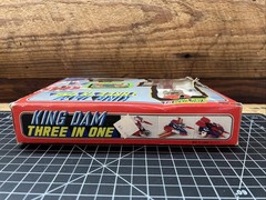 Vintage King Dam Three In One Near Complete with Box Missing 1 Missile Diacast