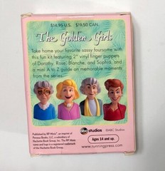 THE GOLDEN GIRLS STYLIZED FINGER PUPPETS 2” WITH MINI BOOK RP MINIS 2021 NEW