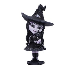 Nemesis Now Cult Cuties Hexara Witch Figurine 15cm, Resin, Black, Cute Witch and