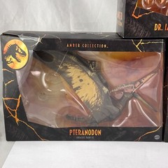 Jurassic World Ian Malcolm Velociraptor Pteranodon Park Amber Collection Lot NEW