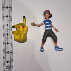 Pokemon vinyl action figures Ash Ketchum 4.25” Tall and Pikachu