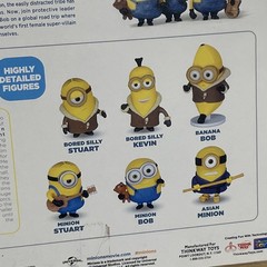 MINIONS Action Figures Kevin Stuart Bob 6pc Set Thinkway Toys NEW