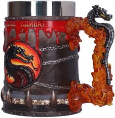Nemesis Now Officially Licensed Mortal Kombat Tankard, Red, 15.5cm, Resin