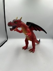 Fantasy Dragon 18” Long Red Orange 2018 Polyester Material Toys R Us Rare SEE