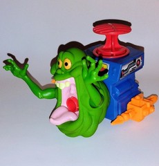 Vintage 1986 Kenner The Real Ghostbusters SLIMER Gooper Green Ghost with Plunger
