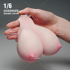 1:6 Female Bust Cover Pale Super Large Breast Model For 12” PH TBL Figure Body
