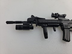 5.3″ Long Black Assault Sniper Rifle 12 inch action figure