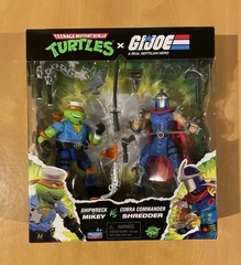 Playmates TMNT x G.I. JOE Mashup Complete Set of 4 Cobra Clash 2-Packs NEW
